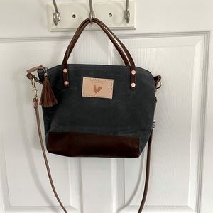 New Meanwhile Back on the Farm Waxed Tote Small